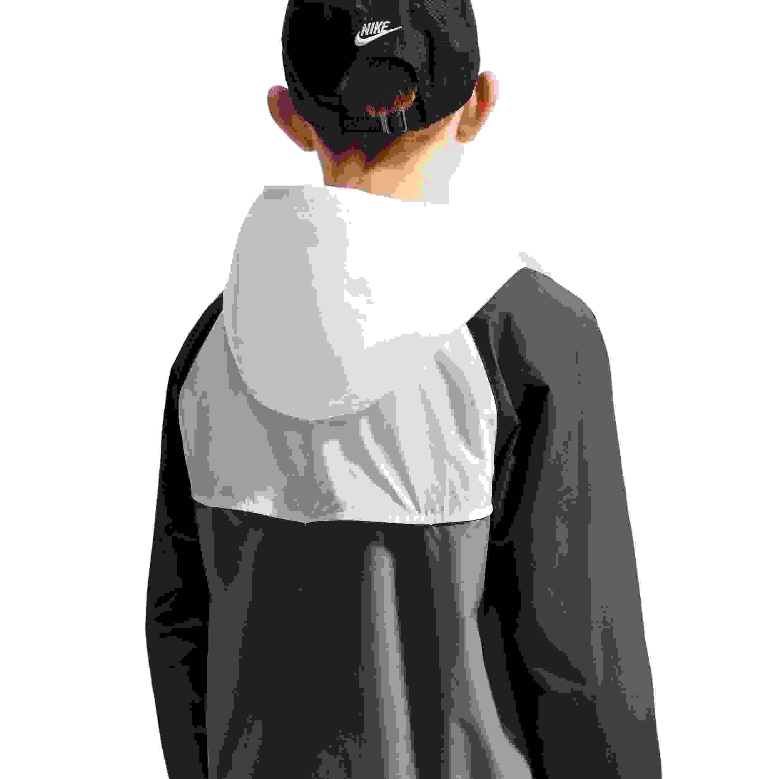 Nike Sportswear Windrunner Hooded Big Kids' White/Grey Repel Jacket